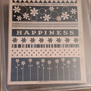 Stampin' Up! Floral Happiness Stamp Set - Black and White